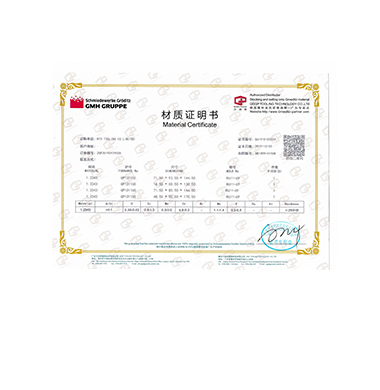 Mold-steel-material-certificates