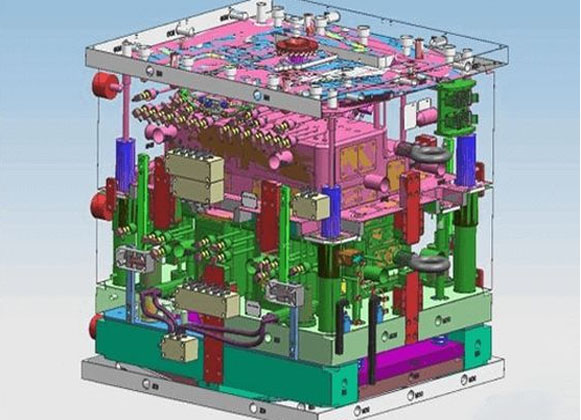 An injection mold design