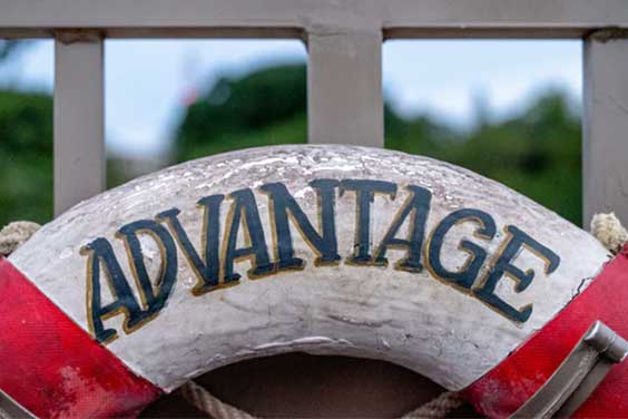 An advantage sign