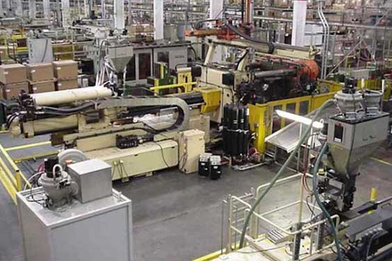 Thermoplastic molding in production